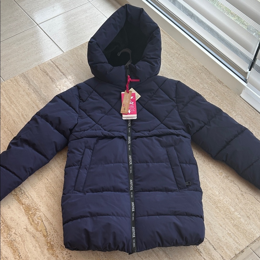 NEW 🆕 Kids Navy Winter Parka size 7/8 years